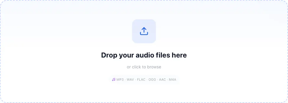 How to Remove MP3 ID3 Tags and Audio Metadata, Upload the audio file