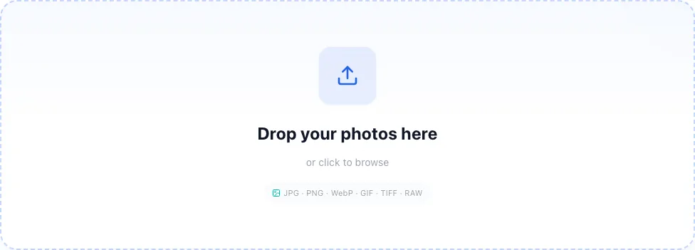 How to Remove EXIF Data from Photos, Upload the photo