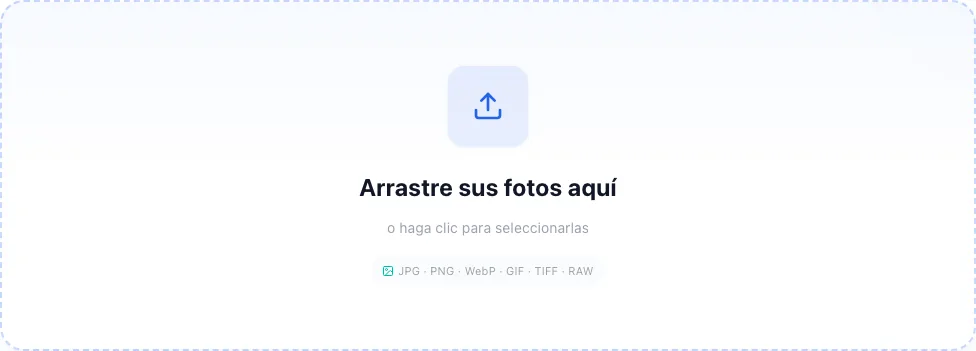 Cómo eliminar datos EXIF y GPS de tus fotos de forma segura, Sube el foto