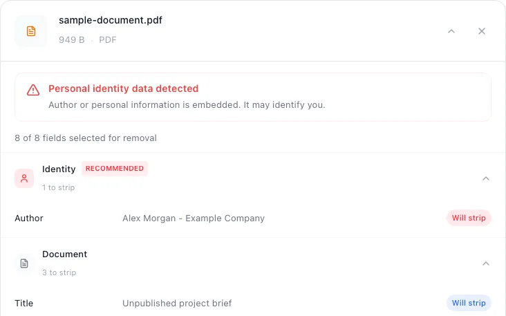 How to Remove Metadata from PDF Files, Review the metadata