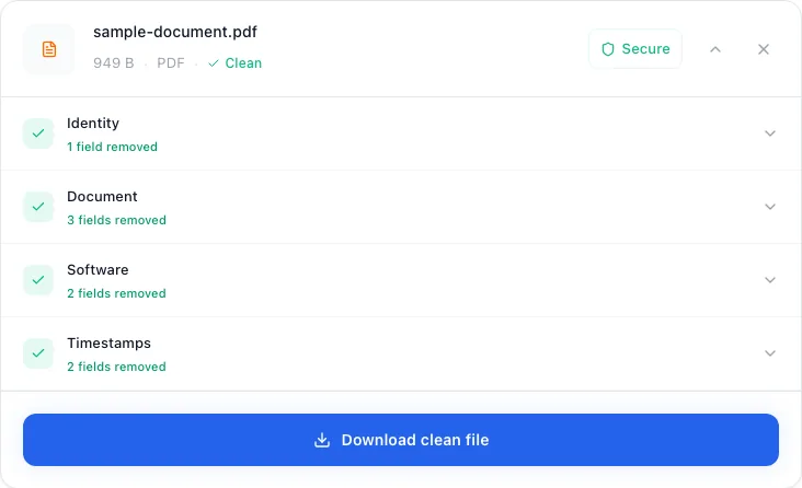 How to Remove Metadata from PDF Files, Remove and download