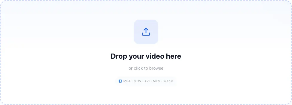 How to Remove Metadata from Video Files, Upload the video